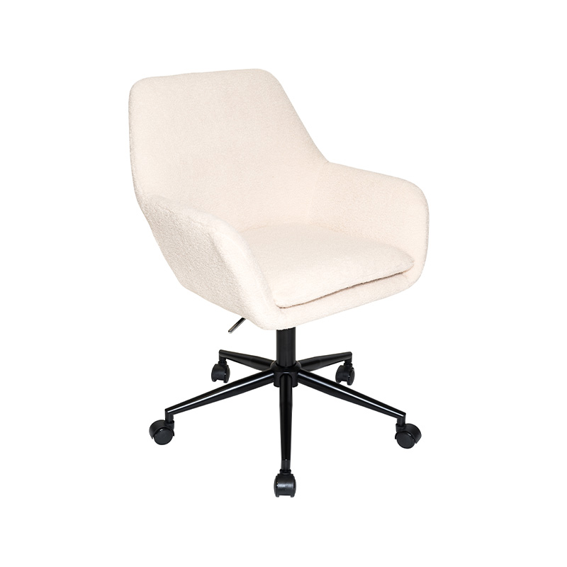 360 Grad drehbarer klassischer Stoff Office Stuhl mit Rädern